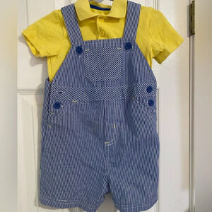 Little Me Shortalls Outfit